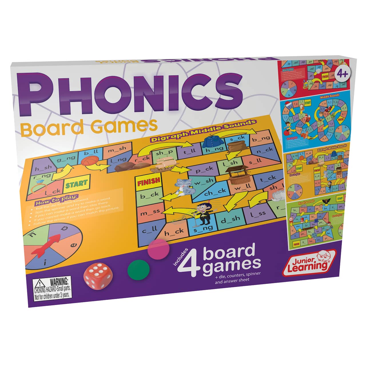 Junior Learning&#xAE; Phonics Board Games